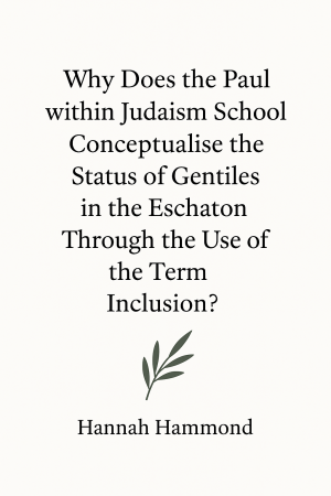 Scholarly Reflections on Gentiles' Eschatological Status